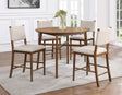 Oslo Pecan Counter Height Dining Set by Steve Silver at Eve Furniture