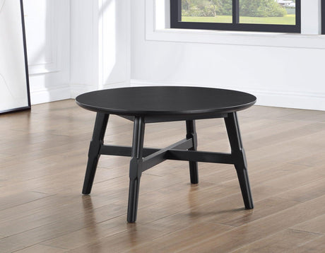 Oslo 3-Piece Table Set, Black by Steve Silver at Eve Furniture