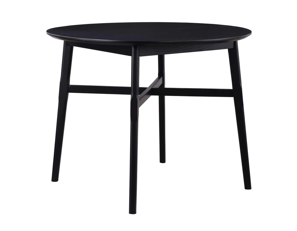 Oslo 46″ Round Counter Table, Black by Steve Silver at Eve Furniture