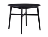 Oslo 46″ Round Counter Table, Black by Steve Silver at Eve Furniture