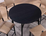Oslo 46″ Round Counter Table, Black by Steve Silver at Eve Furniture