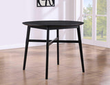 Oslo 46″ Round Counter Table, Black by Steve Silver at Eve Furniture