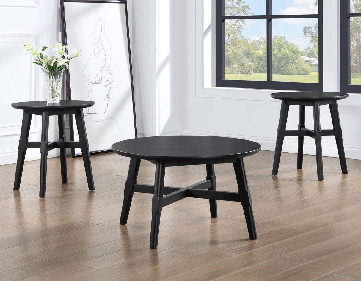 Oslo Black Coffee Table by Steve Silver at Eve Furniture