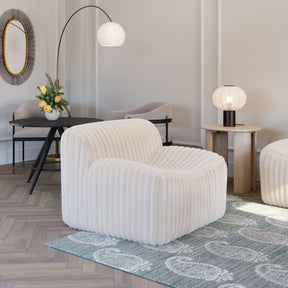 Osterbro Accent Chair Cream by Zuomod at Eve Furniture