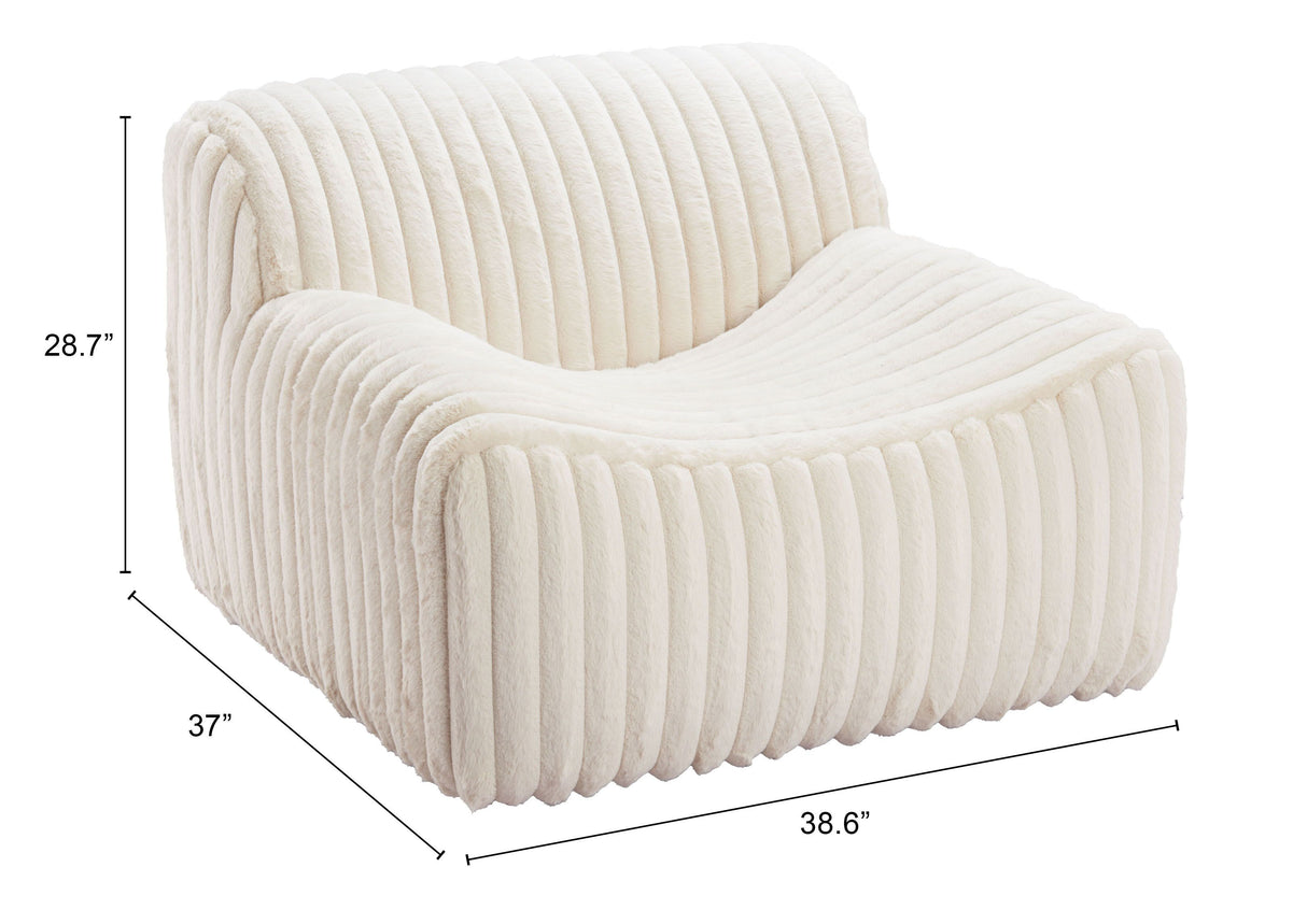 Osterbro Accent Chair Cream by Zuomod at Eve Furniture