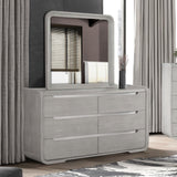 Osterley Light Gray Mirror by Furniture of America at Eve Furniture