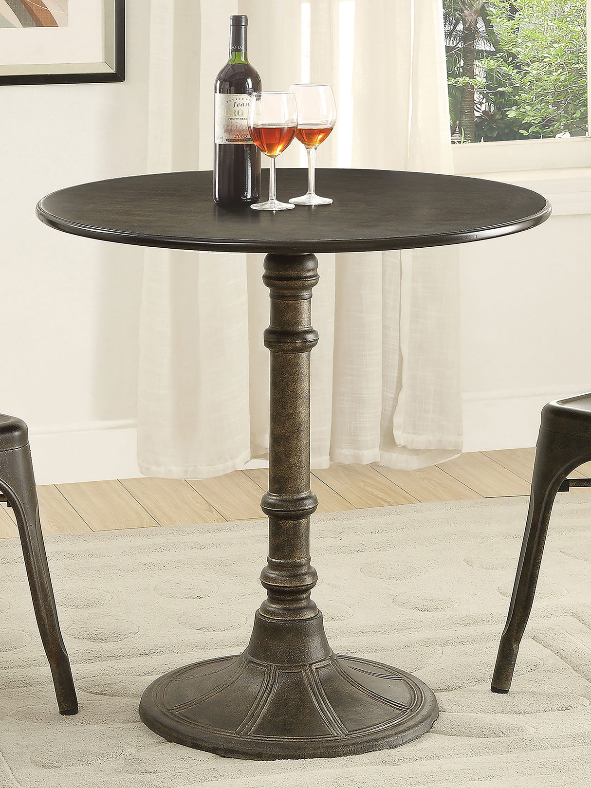 Oswego Bronze Round 30-inch Bistro Dining Table by Coaster at Eve Furniture