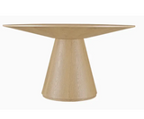 Otago 47In Round Dining Table Oak by Moe's Home at Eve Furniture