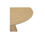 Otago 47In Round Dining Table Oak by Moe's Home at Eve Furniture