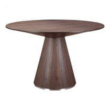 Otago Dining Table Round 47"- Walnut by Moe's Home at Eve Furniture