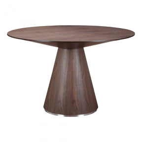 Otago Dining Table Round 47"- Walnut by Moe's Home at Eve Furniture