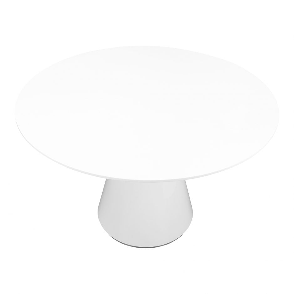 Otago Dining Table Round 47"- White by Moe's Home at Eve Furniture