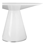 Otago Dining Table Round 47"- White by Moe's Home at Eve Furniture