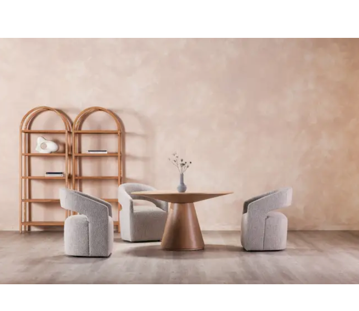 Otago Dining Table Round 54"- Oak by Moe's Home at Eve Furniture