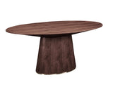 Otago Oval Dining Table - Walnut by Moe's Home at Eve Furniture