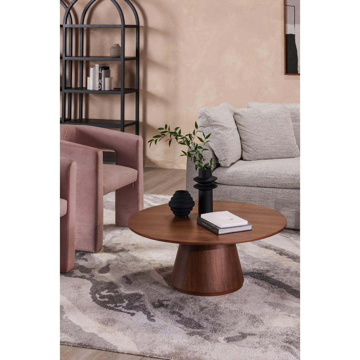 Otago Walnut Brown Coffee Table by Moe's Home at Eve Furniture