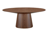 Otago Walnut Brown Oval Dining Table