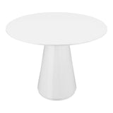 Otago White Oval Dining Table by MOES at Eve Furniture