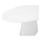 Otago White Oval Dining Table by MOES at Eve Furniture