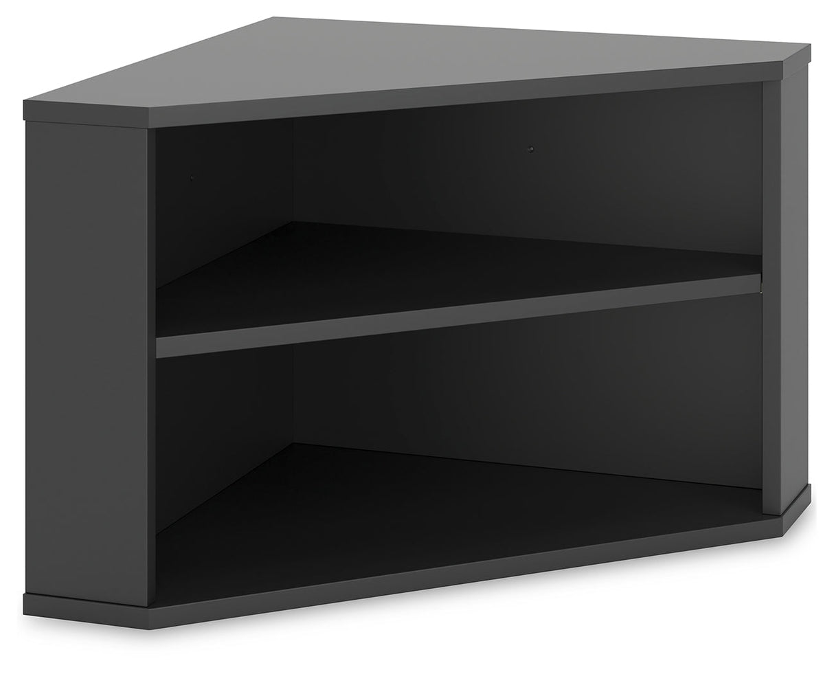 Otaska Black Home Office Corner Bookcase