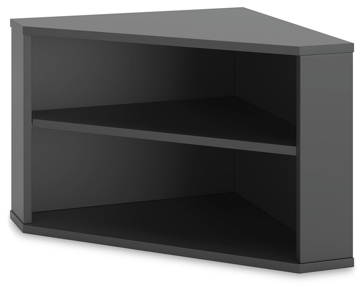 Otaska Black Home Office Corner Bookcase