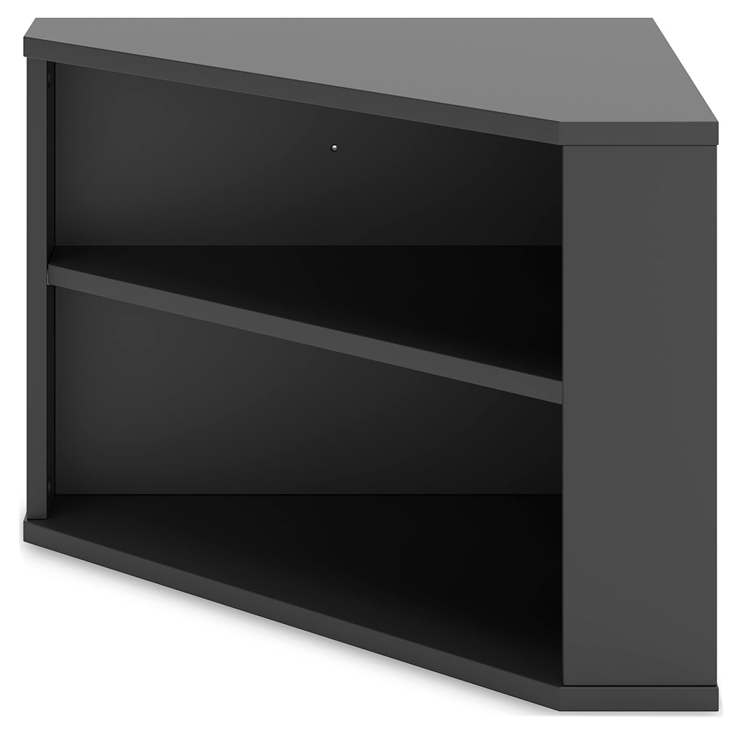 Otaska Black Home Office Corner Bookcase