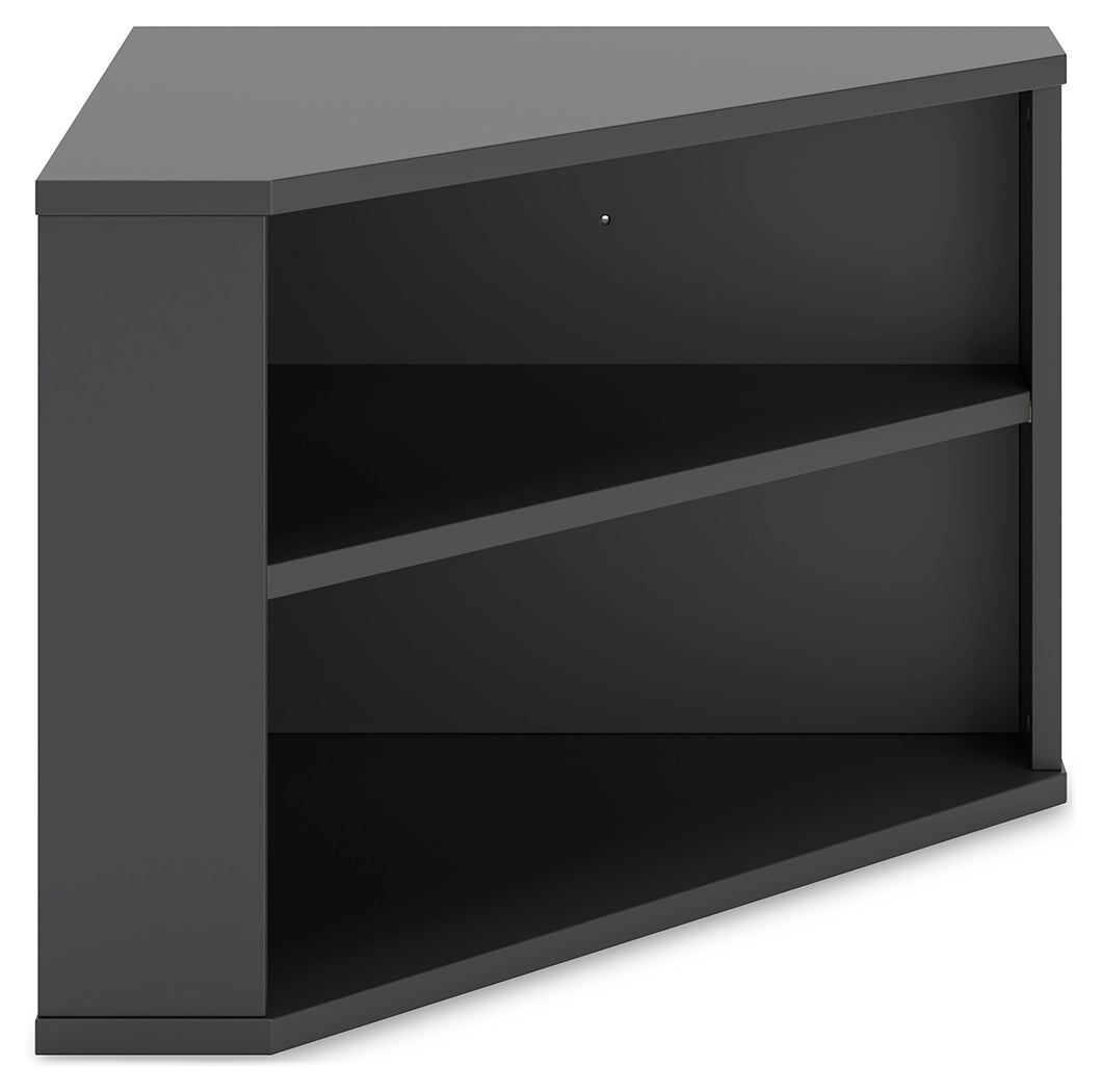 Otaska Black Home Office Corner Bookcase