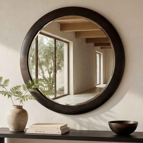Otis Blackened Bronze Mirror by Moe's Home at Eve Furniture