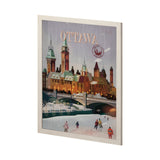 Ottawa Go Canada (L) by Mercana Studio a Hand Embellished Decograph Framed Art Print by Mercana at Eve Furniture