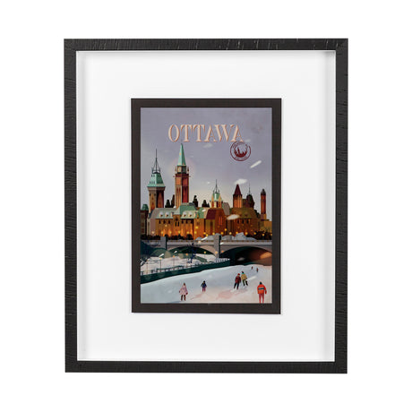 Ottawa Go Canada (M) by Mercana Studio a Framed Art Print Matted under Glass by Mercana at Eve Furniture