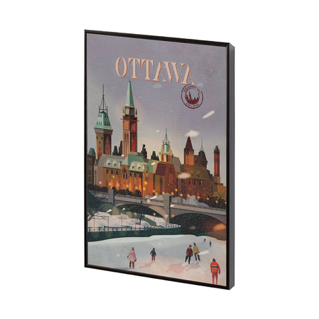 Ottawa Go Canada (SM) by Mercana Studio a Hand Embellished Decograph Framed Art Print by Mercana at Eve Furniture