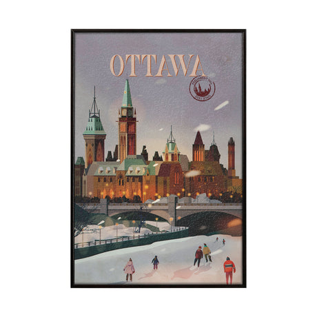 Ottawa Go Canada (SM) by Mercana Studio a Hand Embellished Decograph Framed Art Print by Mercana at Eve Furniture