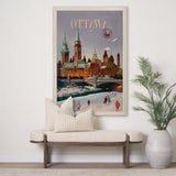 Ottawa Go Canada (XL) by Mercana Studio a Hand Embellished Decograph Framed Art Print under Glass by Mercana at Eve Furniture