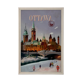 Ottawa Go Canada (XL) by Mercana Studio a Hand Embellished Decograph Framed Art Print under Glass by Mercana at Eve Furniture