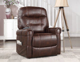 Ottawa Walnut Power Lift Chair with Heat and Massage by Steve Silver at Eve Furniture