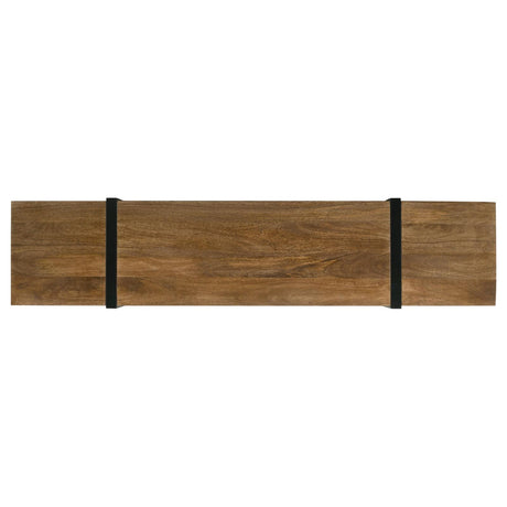 Otto Brown and Gunmetal 4-drawer Solid Wood 70" TV Stand by Coaster at Eve Furniture