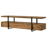 Otto Brown and Gunmetal 4-drawer Solid Wood 70" TV Stand by Coaster at Eve Furniture