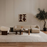 Otto Flecked Cream Accent Chair by MOES at Eve Furniture
