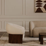 Otto Flecked Cream Accent Chair by Moe's Home at Eve Furniture