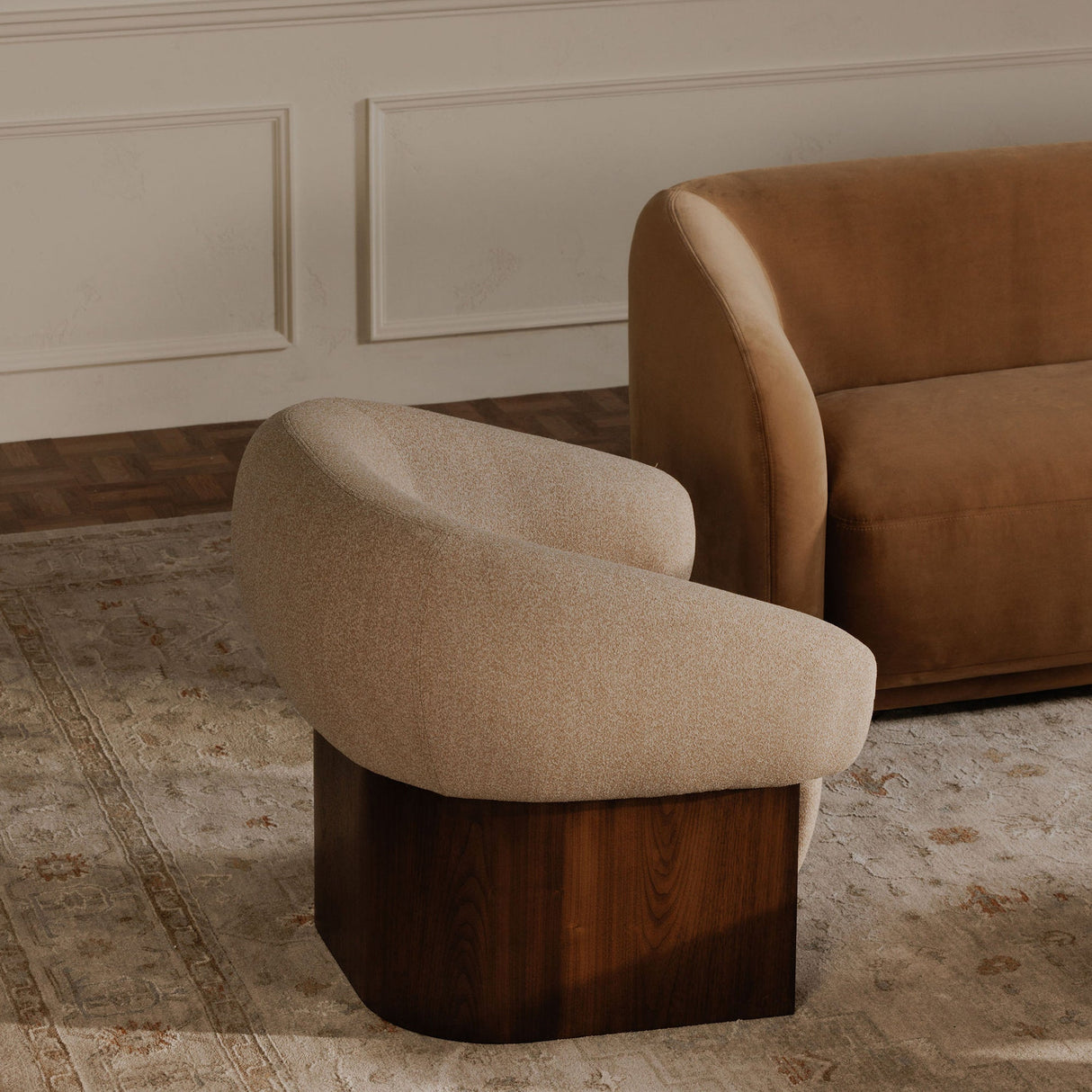 Otto Flecked Tan Accent Chair by Moe's Home at Eve Furniture