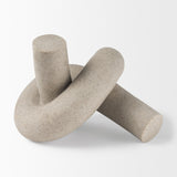 Otto Sandstone Resin Large Knot Sculpture Decorative Object by Mercana at Eve Furniture