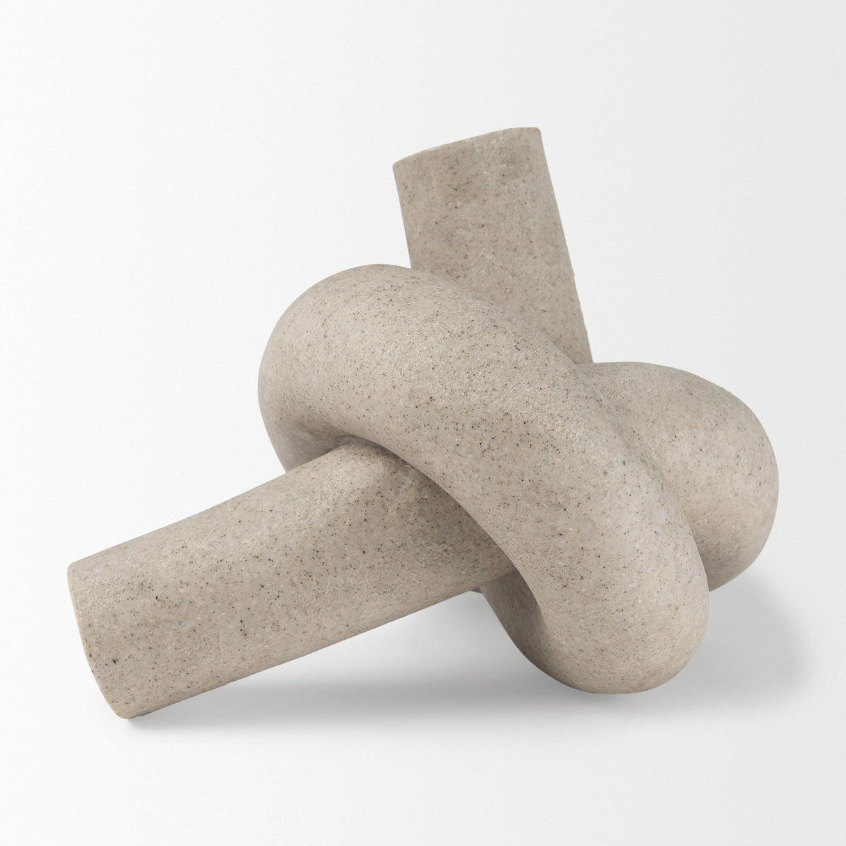 Otto Sandstone Resin Large Knot Sculpture Decorative Object by Mercana at Eve Furniture