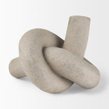 Otto Sandstone Resin Large Knot Sculpture Decorative Object by Mercana at Eve Furniture