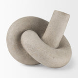 Otto Sandstone Resin Large Knot Sculpture Decorative Object by Mercana at Eve Furniture