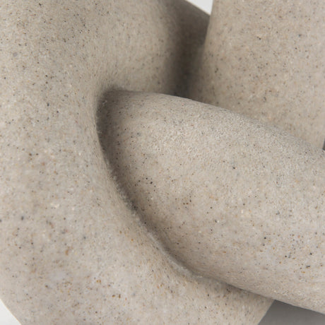Otto Sandstone Resin Large Knot Sculpture Decorative Object by Mercana at Eve Furniture