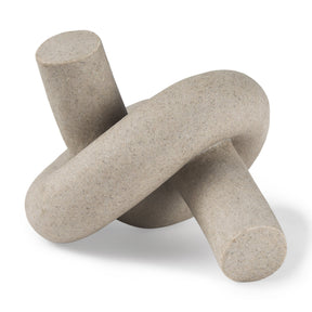 Otto Sandstone Resin Large Knot Sculpture Decorative Object by Mercana at Eve Furniture