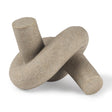 Otto Sandstone Resin Small Knot Sculpture Decorative Object by Mercana at Eve Furniture