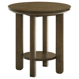 Ottowa Brown 2-Piece Round Wood Coffee Table Set by Coaster at Eve Furniture