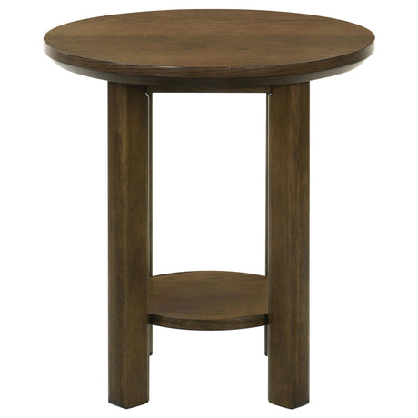 Ottowa Brown 3-Piece Round Wood Coffee Table Set by Coaster at Eve Furniture
