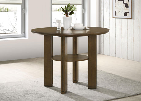 Ottowa Brown 47-inch Round Counter Height Dining Table by Coaster at Eve Furniture